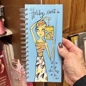 NWOT The Gift Wrap Company/bobbypin, Stylish Spiral Notebook/Diary for Travel